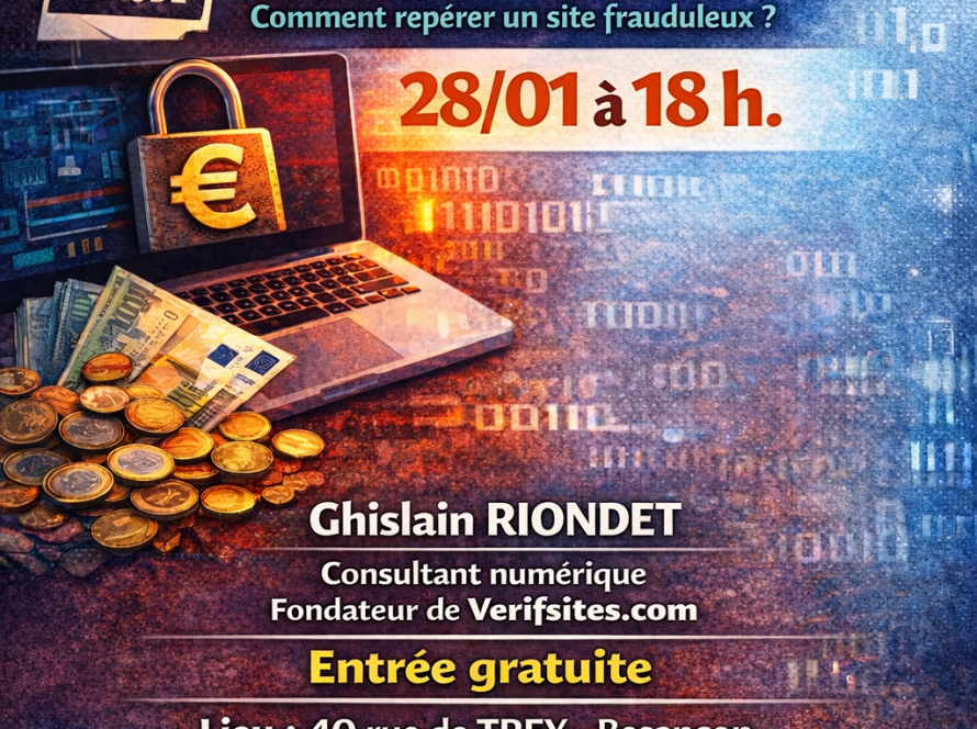 Conférence arnaque en ligne